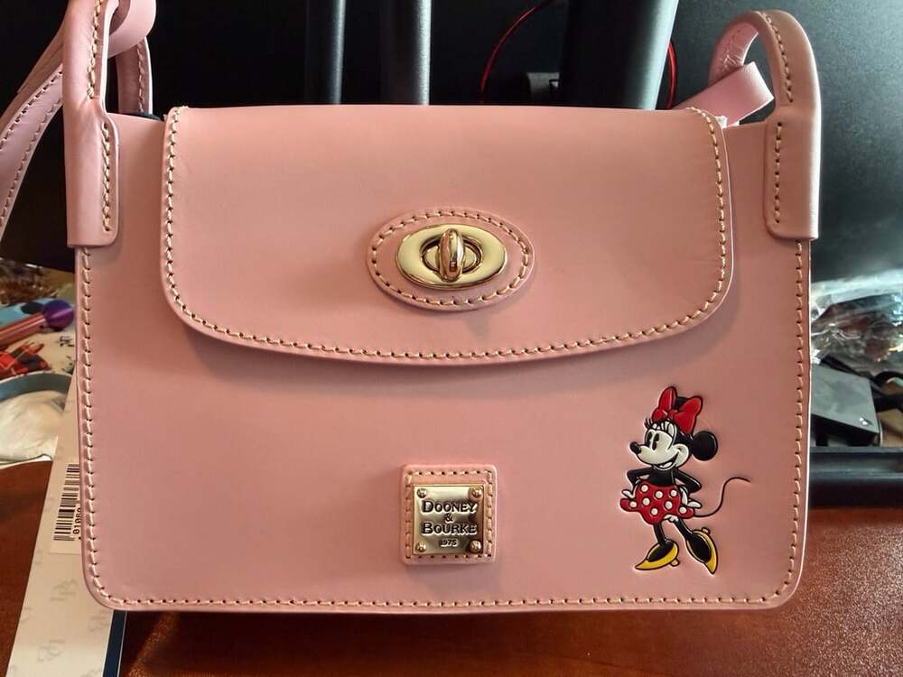 NWT DisneyDooney & Bourke Pinky Minnie Mouse Leather Bag